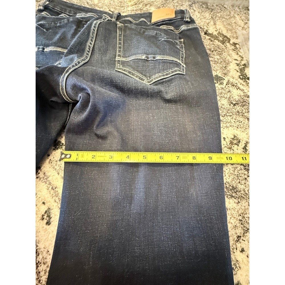 BKE Denim Womens Dark Wash Flare Leg Jeans 29x32 Stretch Cotton Blend Indigo - Picture 8 of 10